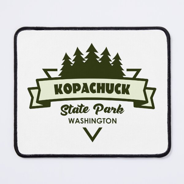 Item preview, Kopachuck State Park Washington Trees And Ribbon designed and sold by bivenart.