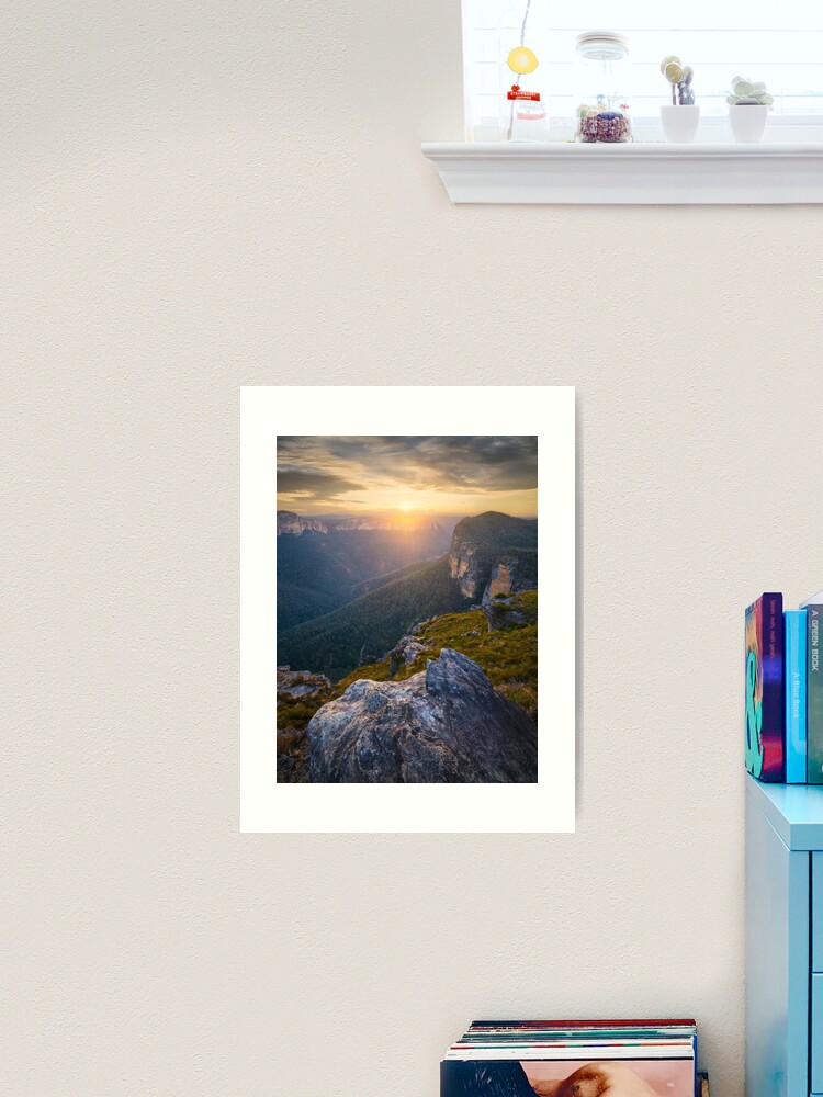 Thumbnail 2 of 3, Art Print, Rigby Hill, Blackheath, Blue Mountains, New South Wales, Australia designed and sold by Chockstone.