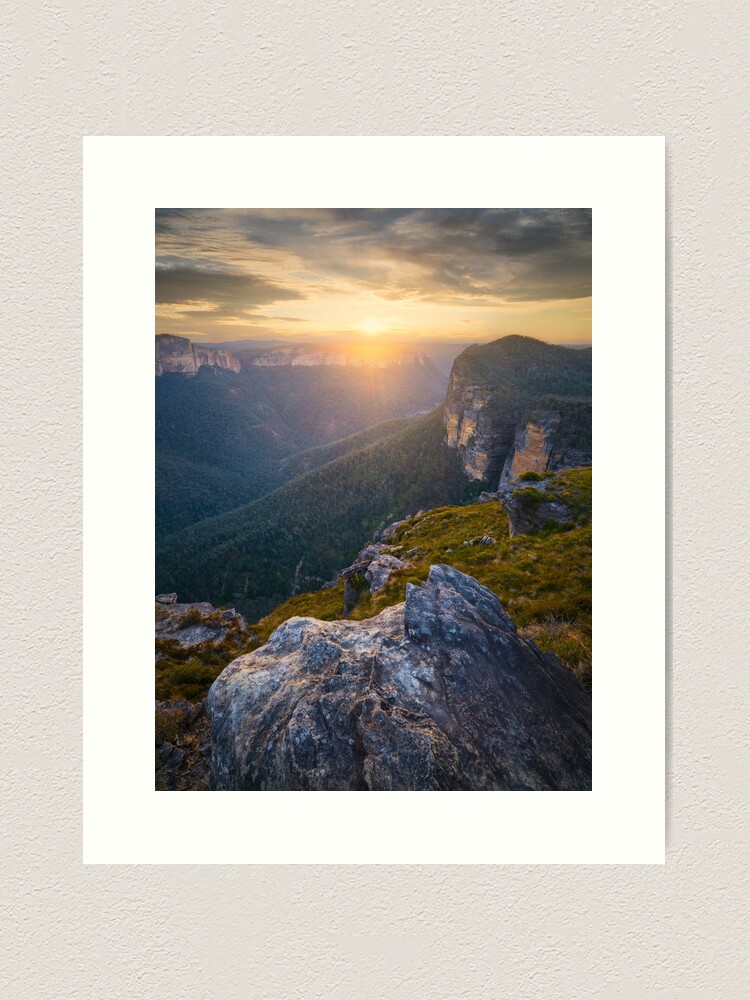 Thumbnail 1 of 3, Art Print, Rigby Hill, Blackheath, Blue Mountains, New South Wales, Australia designed and sold by Chockstone.