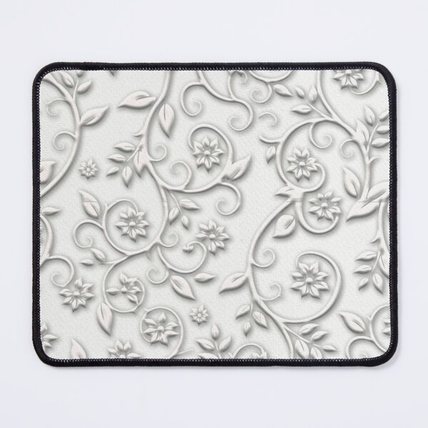 Item preview, Embossed White Flowers Pattern Watercolor Paper Texture designed and sold by WannyIdea.
