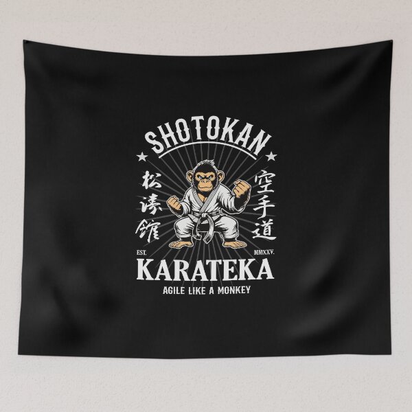 Item preview, Agile Like a Monkey - Shotokan Karate Monkey Design for Agility and Strength designed and sold by RetroMaritalArt.