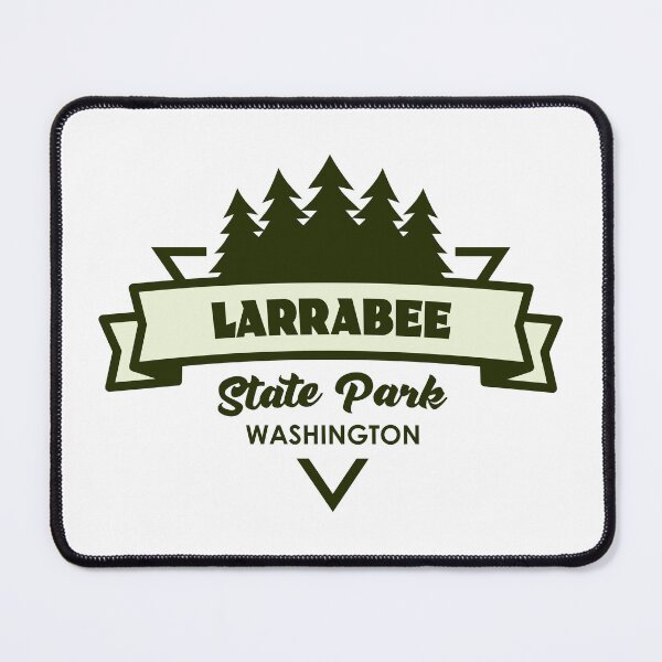 Item preview, Larrabee State Park Washington Trees And Ribbon designed and sold by bivenart.
