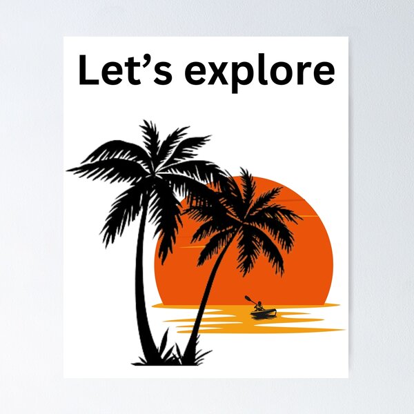 Item preview, vacaciones al atardecer tropical designed and sold by R2Dsign.