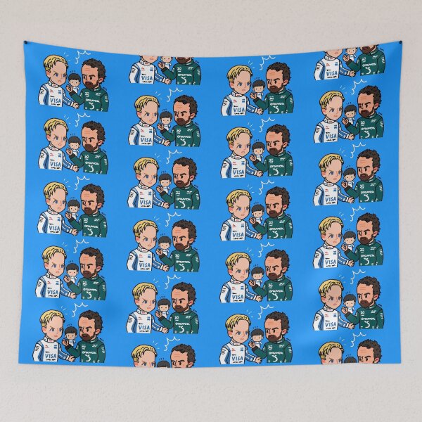 Item preview, Fernando Alonso / Yuki Tsunoda & Liam Lawson designed and sold by ourhappyface.