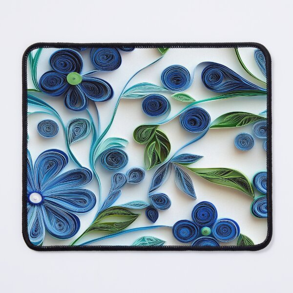 Item preview, Blue Paper Floral designed and sold by PrintsByFrank.