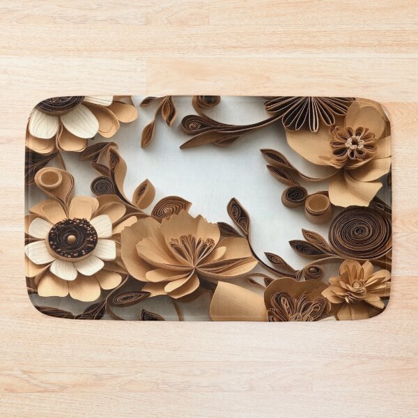 Item preview, Brown Paper Floral designed and sold by PrintsByFrank.
