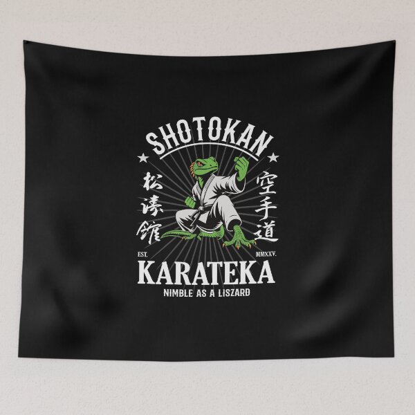 Item preview, Nimble as a Lizard - Shotokan Karate Design for Agility and Skill designed and sold by RetroMaritalArt.