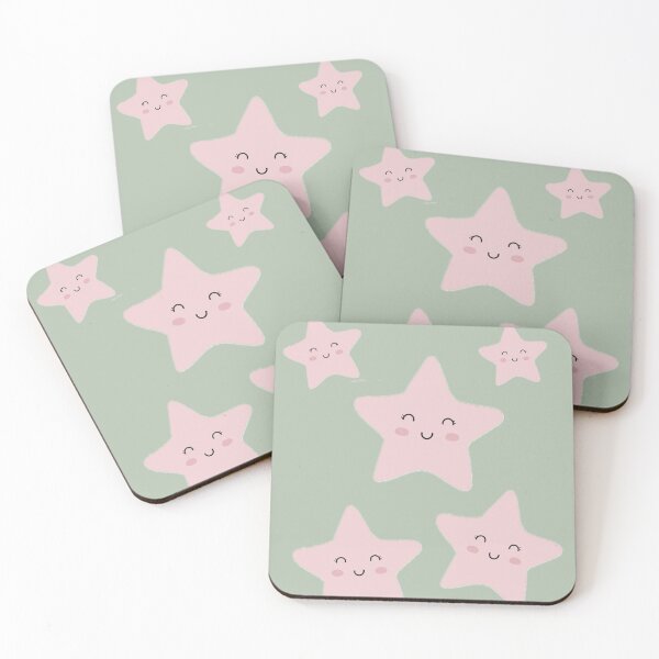 Item preview, Cute Pink Smiling Star – Adorable Star Design designed and sold by CreationbyNiki.