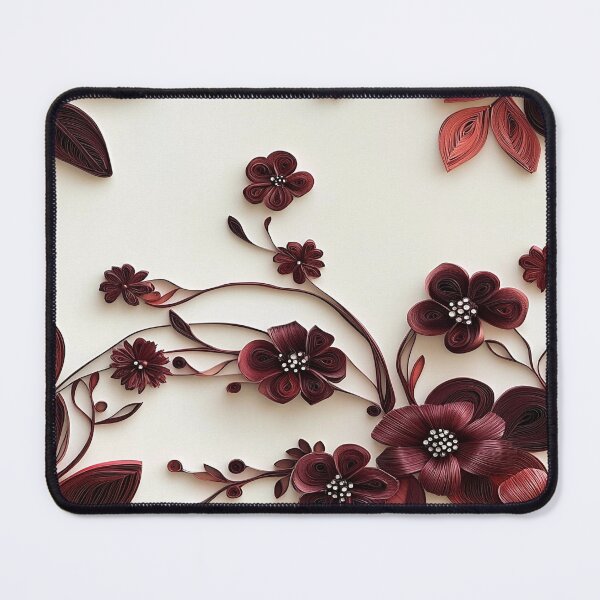 Item preview, Burgundy Paper Floral designed and sold by PrintsByFrank.