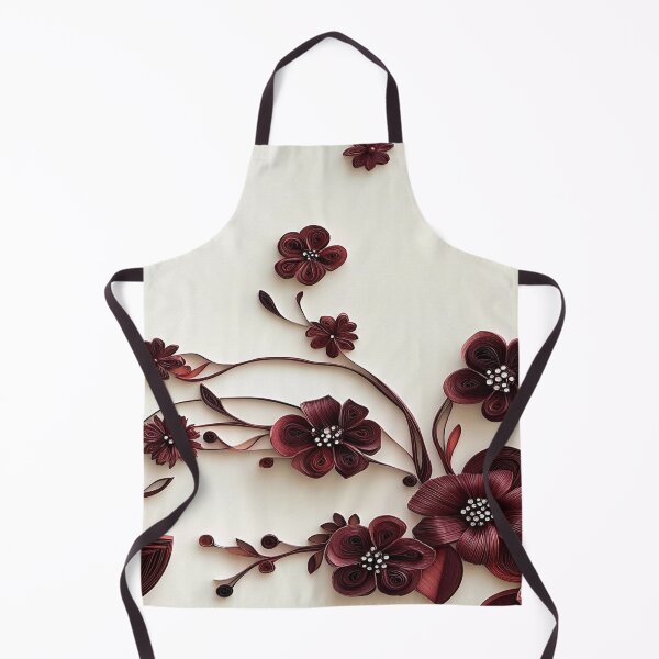 Item preview, Burgundy Paper Floral designed and sold by PrintsByFrank.
