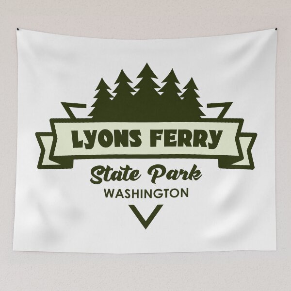 Item preview, Lyons Ferry State Park Washington Trees And Ribbon designed and sold by bivenart.