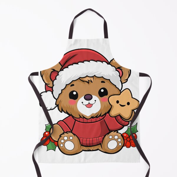 Item preview, Cute Festive Teddy Bear Christmas T-Shirt & Sticker design designed and sold by CreativeTomb.