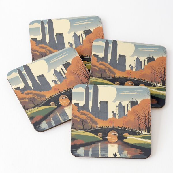 Item preview, 001 Vintage Central Park in New York City, USA Poster Design designed and sold by Alexis Art Collection.