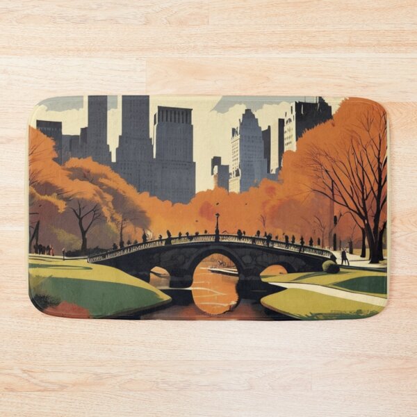 Item preview, 001 Vintage Central Park in New York City, USA Poster Design designed and sold by Alexis Art Collection.