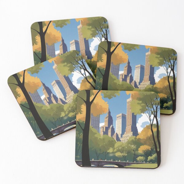 Item preview, 002 Vintage Central Park in New York City, USA Poster Design designed and sold by Alexis Art Collection.