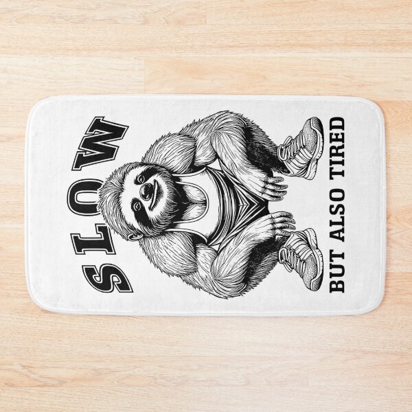 Item preview, Sloth Running Funny Slow But Also Tired Marathon Runner designed and sold by GrandeDuc.