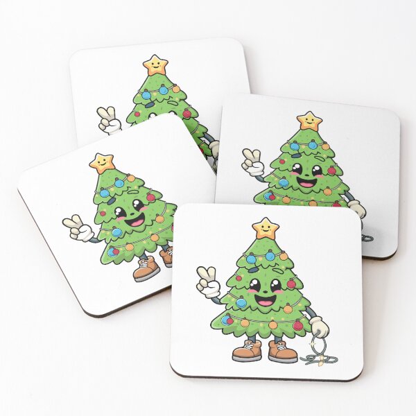 Artikelvorschau, Süße Weihnachtsbaum Charakter T-Shirt Design Aufkleber Weihnachtsshirts entworfen und verkauft von CreativeTomb.