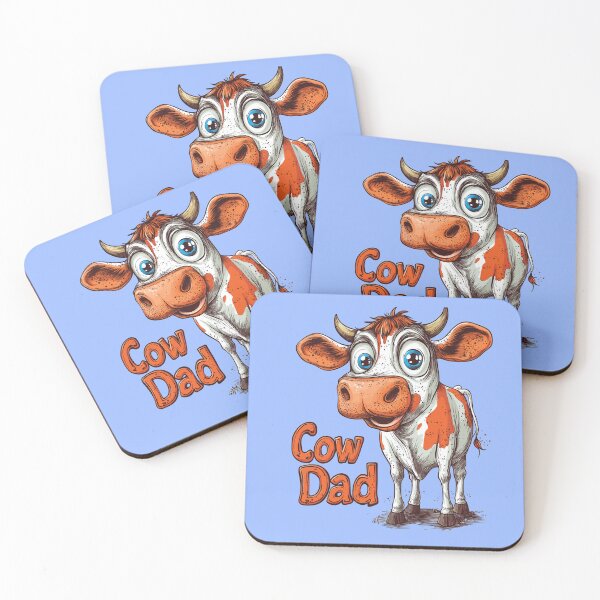 Item preview, Cute Cow Dad Cartoon designed and sold by vfxbear.
