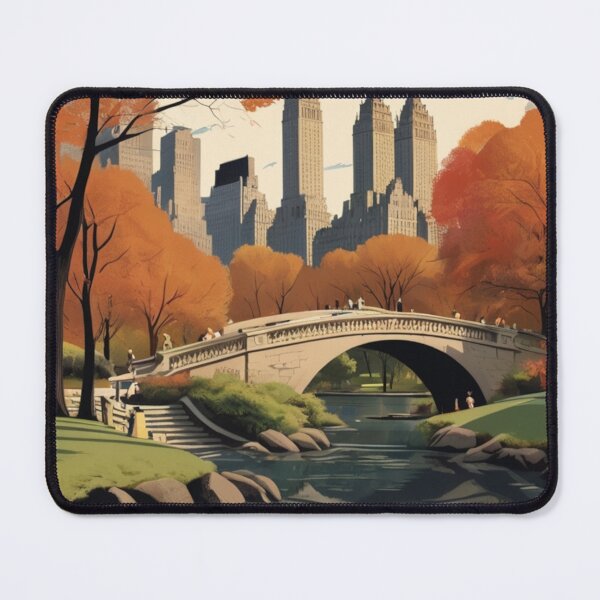 Item preview, 005 Vintage Central Park in New York City, USA Poster Design designed and sold by Alexis Art Collection.