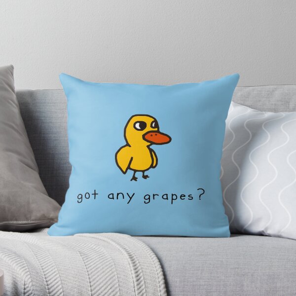 got any grapes? Throw Pillow