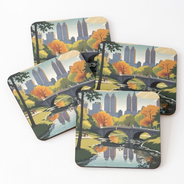 Item preview, 006 Vintage Central Park in New York City, USA Poster Design designed and sold by Alexis Art Collection.
