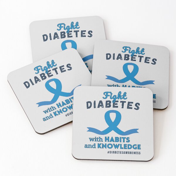 Item preview, Diabetes Awareness- Fight Diabetes with Habits and Knowledge designed and sold by 5Petals.