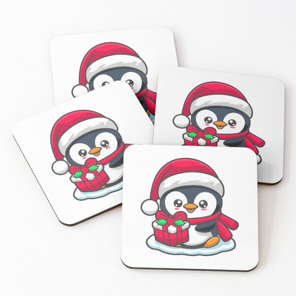 Item preview, Cute Penguin with Santa Hat – T-Shirts & Stickers Design Christmas shirts designed and sold by CreativeTomb.