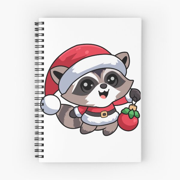 Item preview, Lindo diseño de camiseta y calcomanía navideña de mapache Camisetas navideñas designed and sold by CreativeTomb.