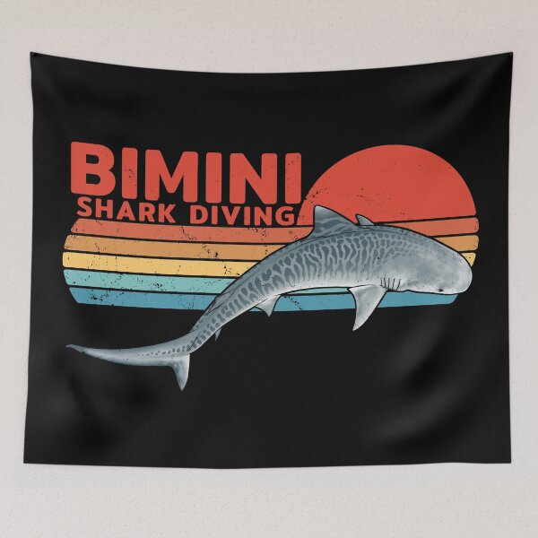 Artikelvorschau, Tigerhai Bimini Bahamas entworfen und verkauft von NicGrayGraphic.