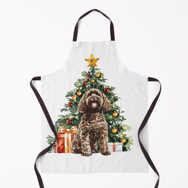 Item preview, Cavapoo Cavoodle Oodle - Chocolate Brown -  Christmas Tree Watercolor designed and sold by wotsthis.