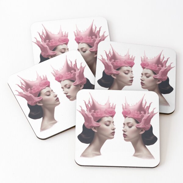 Item preview, Women’s wearing pink crown surrealism pop art  designed and sold by TaliaShin.