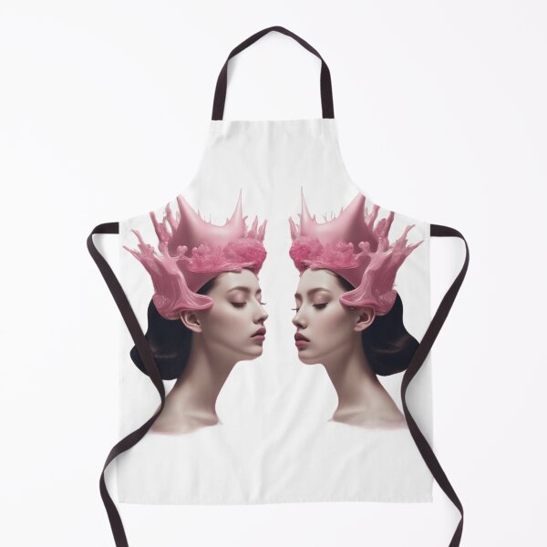 Item preview, Women’s wearing pink crown surrealism pop art  designed and sold by TaliaShin.