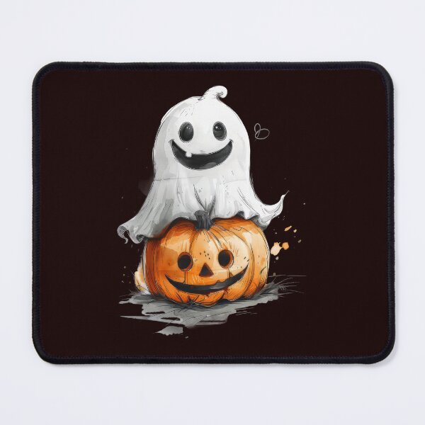 Item preview, Cute Little Ghost With Pumpkin designed and sold by EmiBarDesign.