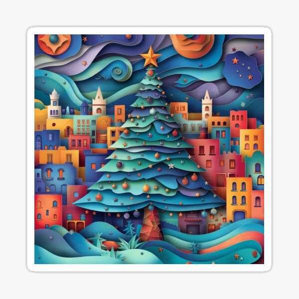Finvara - Paper Cut - Christmas Sticker