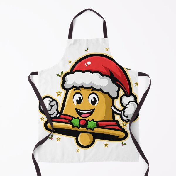 Item preview, Festive Bell Mascot with Santa Hat - Christmas Cheer T-Shirt sticker Design designed and sold by CreativeTomb.