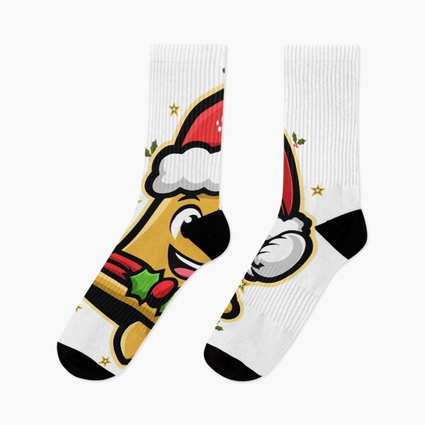 Item preview, Festive Bell Mascot with Santa Hat - Christmas Cheer T-Shirt sticker Design designed and sold by CreativeTomb.
