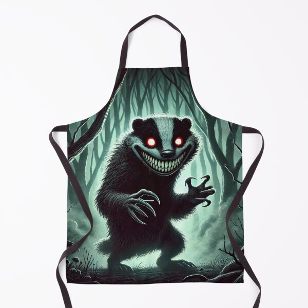 Item preview, Creepy Sinister Badger - Spooky Forest  designed and sold by maxthegrem.