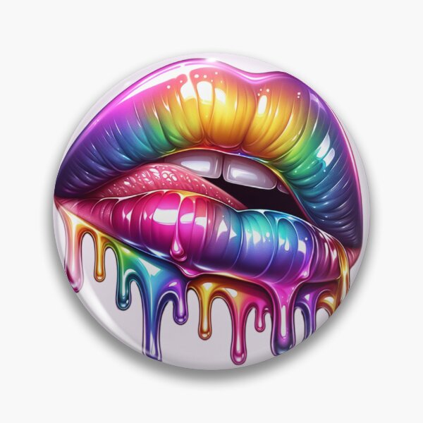 Item preview, Dripping Rainbow Lips – Vibrant Expression designed and sold by Margival.