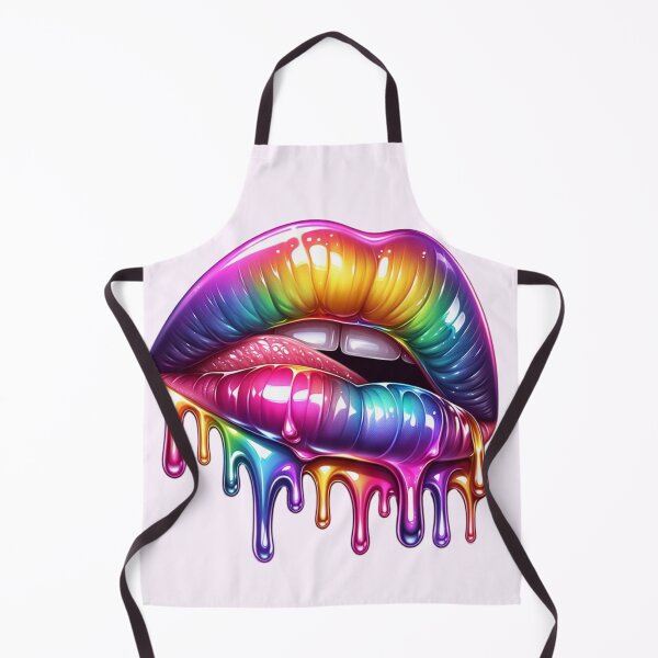 Item preview, Dripping Rainbow Lips – Vibrant Expression designed and sold by Margival.