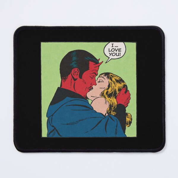 Item preview, Kissing the Devil (vintage Halloween artwork) designed and sold by LapinMagnetik.