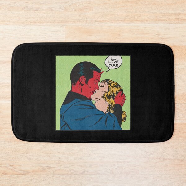 Item preview, Kissing the Devil (vintage Halloween artwork) designed and sold by LapinMagnetik.