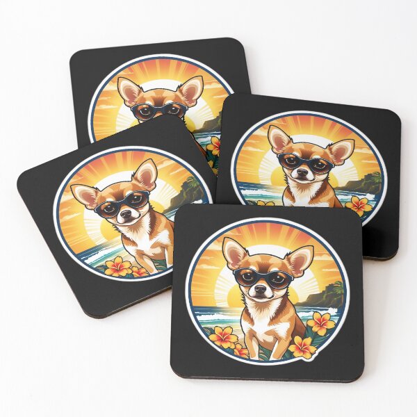 Item preview, Hawaii Beach Chihuahua with Sunglasses at Sunset designed and sold by NautiChic.