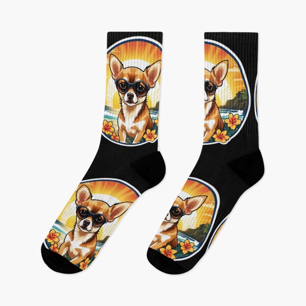 Item preview, Hawaii Beach Chihuahua with Sunglasses at Sunset designed and sold by NautiChic.
