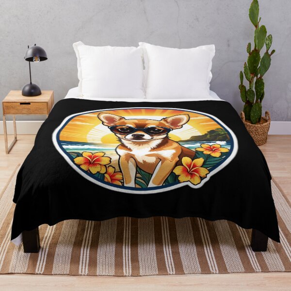 Item preview, Hawaii Beach Chihuahua with Sunglasses at Sunset designed and sold by NautiChic.