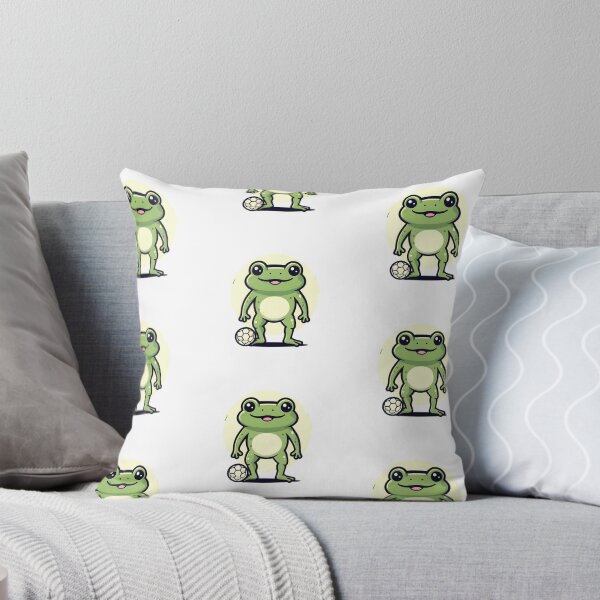 Item preview, A Cute Football Player Frog designed and sold by DWorriBHappi.