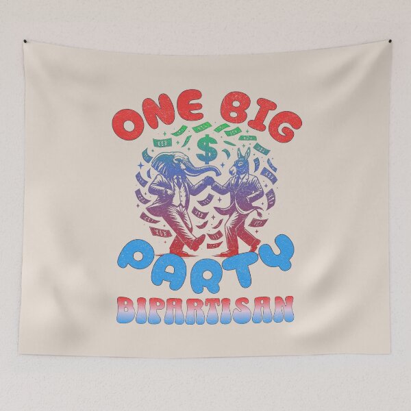 Item preview, One Big Party, Bipartisanship designed and sold by AychtuoImages.