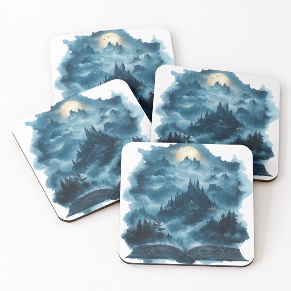 Item preview, Dark Mysterious Castle - Fantasy Art Print designed and sold by AiHead.