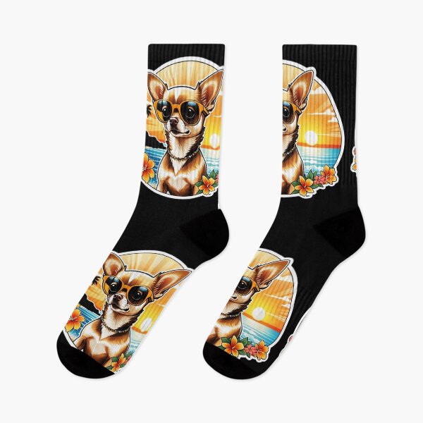 Item preview, Hawaiian Beach Chihuahua with Sunglasses at Sunset designed and sold by NautiChic.