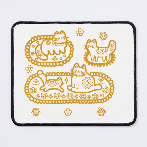 Item preview, KittyKat - Fluffy Kittens on Cozy Cat Mats designed and sold by KittyKatCats.
