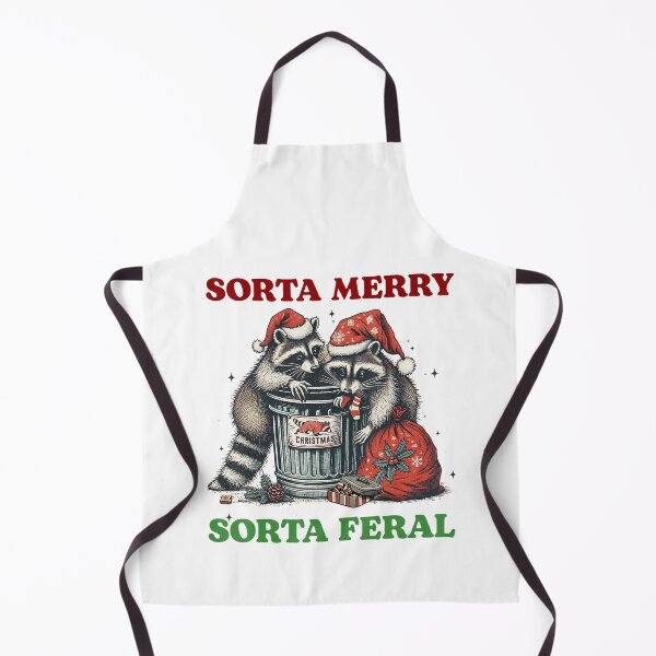 Item preview, Sorta Merry Sorta Feral Funny Feral Rccoon Christmas designed and sold by spirorinin.